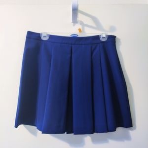 Forever 21 Blue Wide Pleated Skirt Large